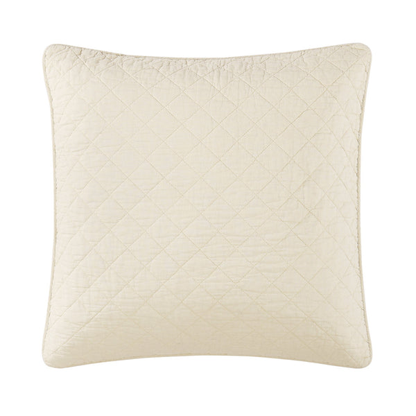 Hiend Accents Cotton Comfort Euro Sham - Luxurious 100% Cotton Gauze Decorative Pillow For Stylish Bedroom Decor Prairie Tan Face And Back, 100% Cotton,Fill, 70% Polyester,30% Cotton Fb2200es-os-tn