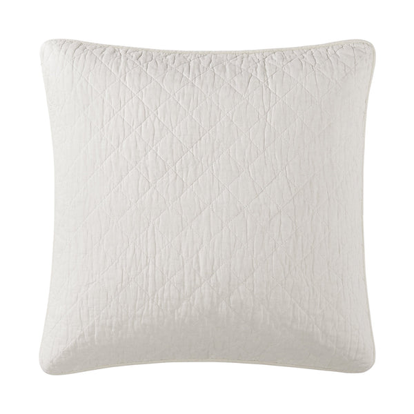 Hiend Accents Cotton Comfort Euro Sham - Luxurious 100% Cotton Gauze Decorative Pillow For Stylish Bedroom Decor White Face And Back, 100% Cotton,Fill, 70% Polyester,30% Cotton Fb2200es-os-wh