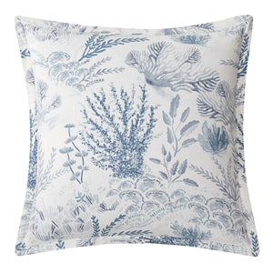 Hiend Accents Oceania Euro Sham - Elegant Coastal-inspired Bedding Accent For A Serene And Stylish Bedroom Retreat Blue 70% Viscose,30% Linen Fb2248es-os-bl