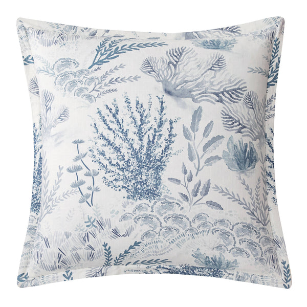 Hiend Accents Oceania Euro Sham - Elegant Coastal-inspired Bedding Accent For A Serene And Stylish Bedroom Retreat Blue 70% Viscose,30% Linen Fb2248es-os-bl