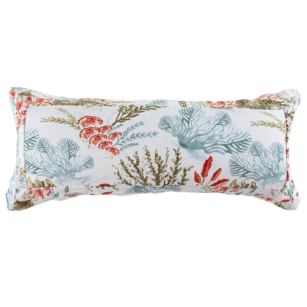 Hiend Accents Oceania Lumbar Pillow - Elegant Supportive Accessory For Stylish Living Spaces And Home Decor Coral Shell, 70% Viscose,30% Linen,Fill, 100% Waterfowl Feathers Fb2248p7-os-co