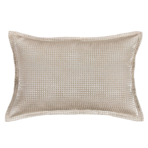 Hiend Accents Sydney Jacquard Lumbar Pillow - Luxurious Comfort With Sophisticated Geometric Design For Home Decor Champagne Face, 100% Polyester,Back, 100% Cotton,Fill, 100% Waterfowl Feathers Fb2310p1-os-cn