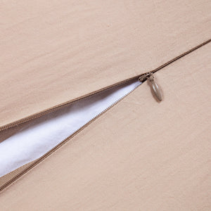 Hiend Accents Sydney Jacquard Duvet Cover Set - 3 Pieces With Luxurious Geometric Design For Modern Bedrooms Champagne Duvet Cover ,Face, 100% Polyester,Back, 100% Cotton. Pillow Sham ,100% Polyester. Fb2310ds-sk-cn