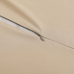 Hiend Accents Honeycomb Jacquard Duvet Cover Set - Elevate Your Bedroom With Stylish Comfort And Modern Design Light Gold Duvet Cover ,Face, 100% Polyester,Back, 100% Cotton. Pillow Sham, 100% Polyester. Fb2312ds-sq-lg