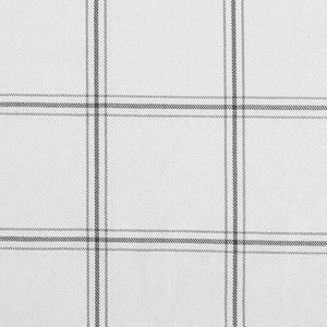 Hiend Accents Windowpane Plaid Duvet Cover Set - 3-piece Ensemble For Timeless Elegance And Cozy Comfort White Duvet Cover ,Face, 65% Polyester,35% Cotton,Back, 100% Cotton. Pillow Sham ,65% Polyester,35% Cotton. Fb2317ds-sk-wh