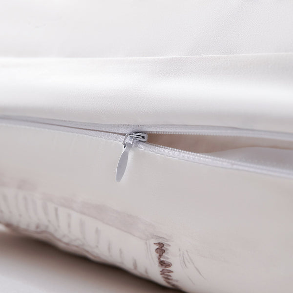 Hiend Accents Seaside Euro Sham - Luxurious Lyocell Fabric With Elegant Watercolor Toile Design For Your Bedroom Taupe 100% Lyocell Fb2330es-os-tp