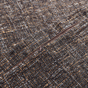 Hiend Accents Tweed Duvet Cover Set - 3-piece Elegant Bedding Ensemble For Cozy Modern Rustic Interiors Brown Duvet Cover ,Face, 100% Polyester,Back, 100% Cotton. Pillow Sham ,100% Polyester. Fb2408ds-sq-br