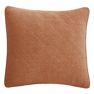 Hiend Accents Stonewashed Cotton Gauze Euro Sham - Luxuriously Soft, Unique Design For Stylish Home Decor Elegance Copper Face And Back, 100% Cotton,Fill, 100% Polyester Fb3200es-os-cp