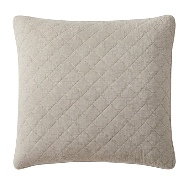 Hiend Accents Stonewashed Cotton Gauze Euro Sham - Luxuriously Soft, Unique Design For Stylish Home Decor Elegance Sable Face And Back, 100% Cotton,Fill, 100% Polyester Fb3200es-os-sb