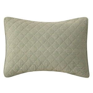 Hiend Accents Stonewashed Cotton Gauze Pillow Sham - Luxurious Softness, Unique Style, And Cozy Comfort For Any Room Celadon Face And Back, 100% Cotton,Fill, 100% Polyester Fb3200ps-ks-ce