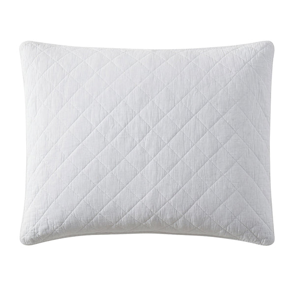 Hiend Accents Stonewashed Cotton Gauze Pillow Sham - Luxurious Softness, Unique Style, And Cozy Comfort For Any Room Vintage White Face And Back, 100% Cotton,Fill, 100% Polyester Fb3200ps-ks-vw