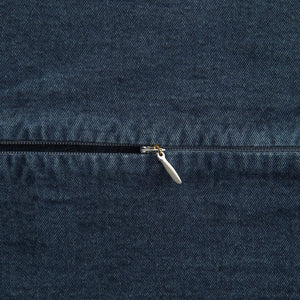 Hiend Accents Stonewashed Cotton Canvas Duvet Cover Set - Luxurious 3-piece Bedding For Timeless Style & Comfort Denim 100% Cotton Fb3400ds-sq-dn