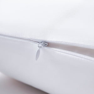 Hiend Accents Border Embroidery Pillow Shams - Elevate Your Bedroom With Luxurious 350-thread Count Sateen Fabric White 100% Cotton Fb3521ps-ss-wh