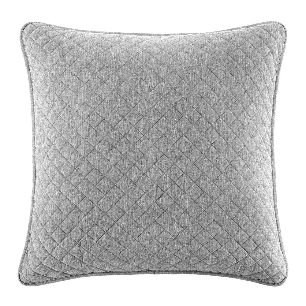 Hiend Accents Anna Diamond Quilted Euro Sham - Elegant Bedding Accent With Timeless Design For A Chic Retreat Gray Face, 80% Polyester,20% Cotton. Back, 100% Polyester. Filling, 100% Polyester Fb3600es-os-gy