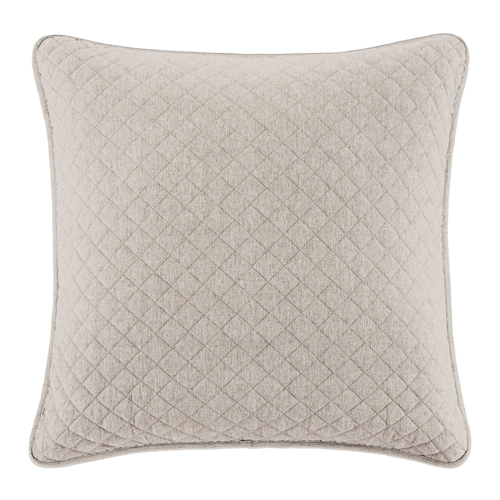 Hiend Accents Anna Diamond Quilted Euro Sham - Elegant Bedding Accent With Timeless Design For A Chic Retreat Gray Face, 80% Polyester,20% Cotton. Back, 100% Polyester. Filling, 100% Polyester Fb3600es-os-gy