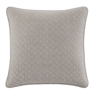 Hiend Accents Anna Diamond Quilted Euro Sham - Elegant Bedding Accent With Timeless Design For A Chic Retreat Taupe Face, 80% Polyester,20% Cotton,Back, 100% Polyester. Fill, 100% Polyester. Fb3600es-os-tp