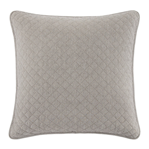Hiend Accents Anna Diamond Quilted Euro Sham - Elegant Bedding Accent With Timeless Design For A Chic Retreat Taupe Face, 80% Polyester,20% Cotton,Back, 100% Polyester. Fill, 100% Polyester. Fb3600es-os-tp