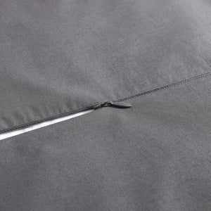 Hiend Accents Stonewashed Cotton Waffle Weave Duvet Cover Set - Luxurious Comfort For Year-round Serenity Slate 100% Cotton Fb3800ds-sq-sl