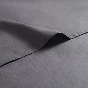 Hiend Accents Stonewashed Cotton Waffle Weave Duvet Cover Set - Luxurious Comfort For Year-round Serenity Slate 100% Cotton Fb3800ds-sq-sl