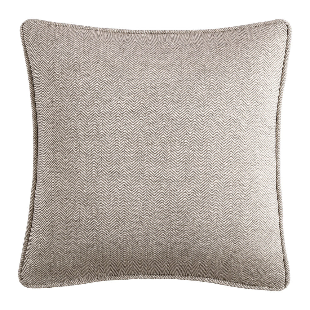 Hiend Accents Chenille Herringbone Euro Sham - Luxuriously Soft, Timeless Style For Cozy Bedroom Elegance Sand 100% Polyester Fb3901es-os-sn