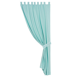 Hiend Accents Catalina Curtain - Vibrant Aqua Chevron Design With Matelassé Texture For A Chic Home Makeover Multi 50% Polyester,50% Cotton Fb3930c