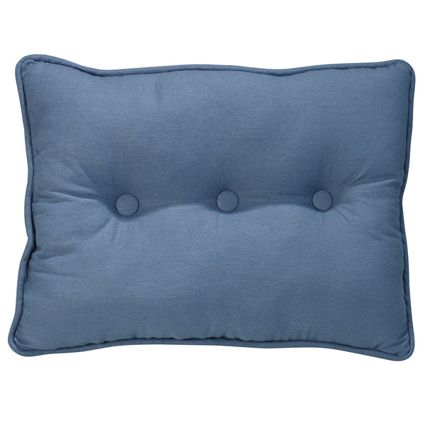Hiend Accents Monterrey Tufted Pillow - Luxurious Home Decor Accent With Elegant Design And Plush Comfort For Any Space Blue Shell, 55% Cotton,45% Linen. Filling, 100% Polyester. Fb3970p3