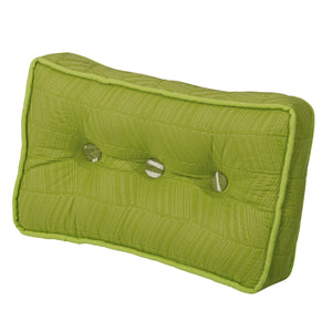 Hiend Accents Boxed Rectangular Pillow - Elegant Quilted Accent For Stylish Home Decor And Cozy Comfort Green Shell, 20% Polyester,80% Cotton. Filling, 100% Polyester. Fb4100p3