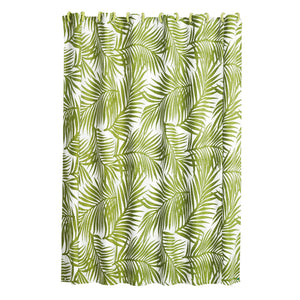 Hiend Accents Capri Fern Shower Curtain - Elevate Your Bathroom With Vibrant Coastal Charm And Durability Multi 100% Polyester Fb4100sc