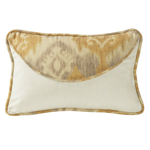 Hiend Accents Casablanca Envelope Pillow - Luxurious Ikat Design With Elegant Ogee Accents For Chic Home Decor Cream,Tan Shell, 30% Cotton,20% Linen,50% Polyester. Filling, 100% Polyester. Fb4150p4