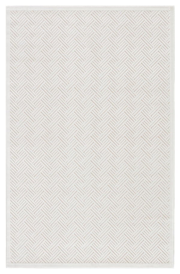 Jaipur Living Fables Thatch Fb44 Powerloomed Machinemade 52% Rayon 42% Acrylic 6% Polyester Geometric Tribal Indoor Rug White 52% Rayon 42% Acrylic 6% Polyester Rug111902