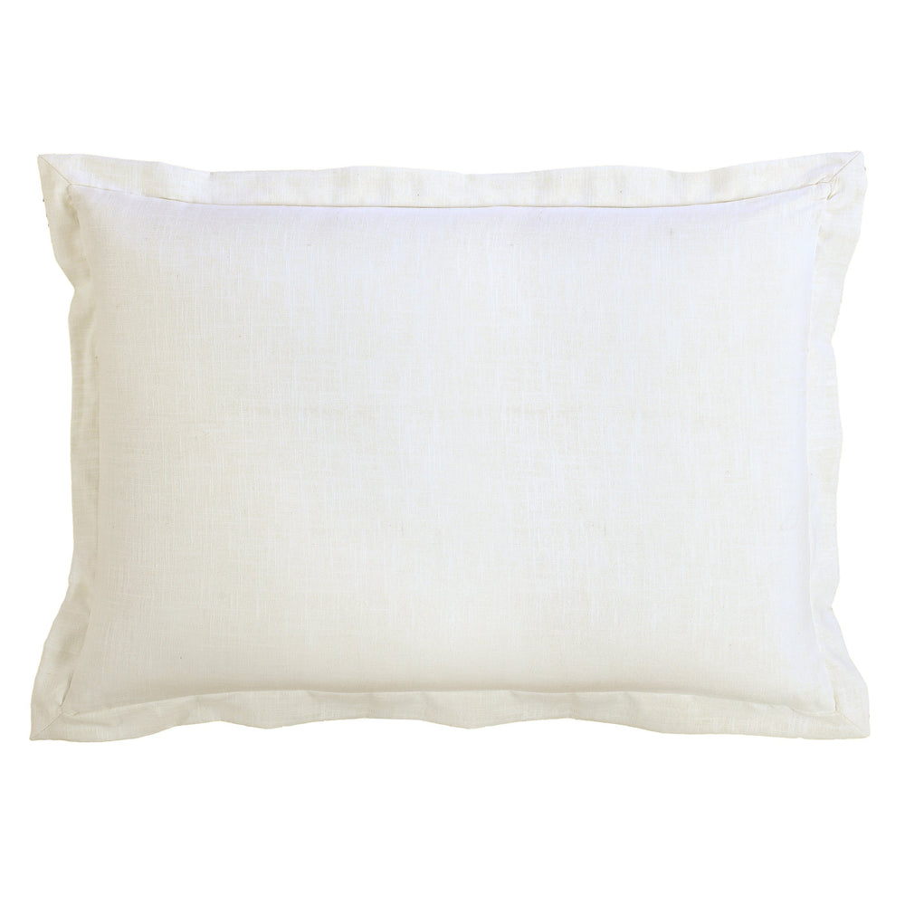 Hiend Accents Charlotte Elegant Pillow Sham - Sophisticated Luxury With Flanged Edge For Timeless Bedding Style White 100% Polyester Fb4900ps-ss-oc