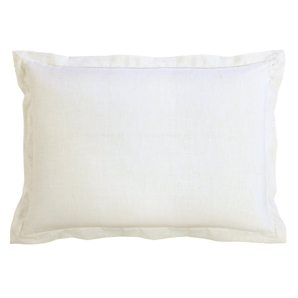 Hiend Accents Charlotte Elegant Pillow Sham - Sophisticated Luxury With Flanged Edge For Timeless Bedding Style White 100% Polyester Fb4900ps-ss-oc
