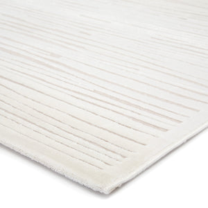 Jaipur Living Fables Linea Fb53 Powerloomed Machinemade 60% Rayon 35% Acrylic 5% Polyester Lines Abstract Indoor Rug White 60% Rayon 35% Acrylic 5% Polyester Rug134559