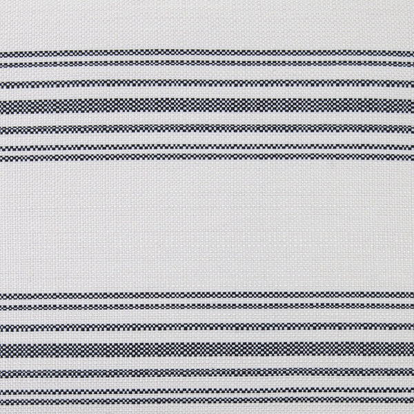 Hiend Accents Prescott Duvet Cover Set - Elegant Ticking Stripe Design For A Serene And Inviting Bedroom Retreat White,Black Duvet Cover ,Face, 100% Polyester,Back, 100% Cotton. Pillow Sham, 100% Polyester Fb6200-sq-bk