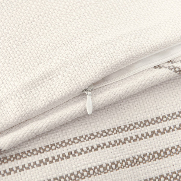 Hiend Accents Prescott Duvet Cover Set - Elegant Ticking Stripe Design For A Serene And Inviting Bedroom Retreat Taupe Duvet, Face, 100% Polyester,Back, 100% Cotton,King Sham, 100% Polyester (2pc) Fb6200-sk-tp