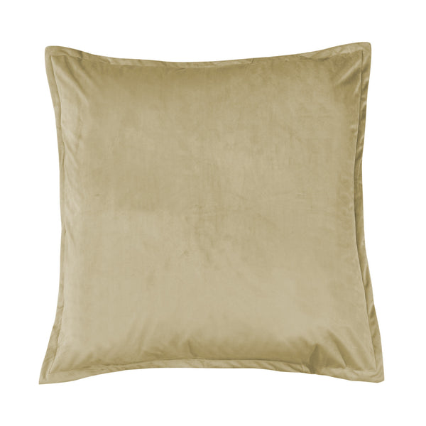 Hiend Accents Velvet Flanged Euro Sham – Luxurious Accent For Bedroom Decor, Perfect For Layering And Style Oatmeal 100% Polyester Fb6300e2-os-om