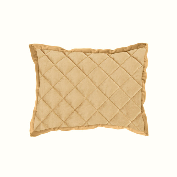Hiend Accents Velvet Diamond Quilted Boudoir Pillow – Luxurious Velvet Accent For Elegant Bedroom Decor And Comfort Gold Shell, 100% Polyester,Fill, 100% Waterfowl Feathers Fb6300p1-os-gd