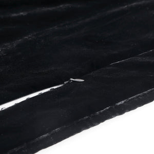 Hiend Accents Stella Faux Silk Double Box Stitch Quilt Set - Luxurious 3 Piece Bedding For Elegant Bedrooms Black Face, 70% Rayon,30% Nylon,Back, 100% Cotton,Fill, 100% Polyester Fb6600-kg-bk