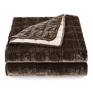 Hiend Accents Stella Faux Silk Double Box Stitch Quilt Set - Luxurious 3 Piece Bedding For Elegant Bedrooms Green Ochre Face, 70% Rayon,30% Nylon,Back, 100% Cotton,Fill, 100% Polyester Fb6600-kg-go