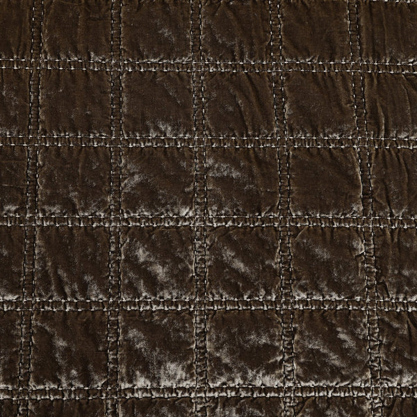 Hiend Accents Stella Faux Silk Double Box Stitch Quilt Set - Luxurious 3 Piece Bedding For Elegant Bedrooms Green Ochre Face, 70% Rayon,30% Nylon,Back, 100% Cotton,Fill, 100% Polyester Fb6600-kg-go