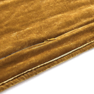 Hiend Accents Stella Faux Silk Double Box Stitch Quilt Set - Luxurious 3 Piece Bedding For Elegant Bedrooms Saffron Face, 70% Rayon,30% Nylon,Back, 100% Cotton,Fill, 100% Polyester Fb6600-kg-sf