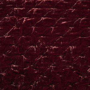 Hiend Accents Stella Faux Silk Velvet Quilt - Luxurious Elegance For Your Bedroom In Exquisite Colors And Comfort Garnet Red Face, 70% Rayon,30% Nylon,Lining, 100% Cotton Fb6700-kg-rd