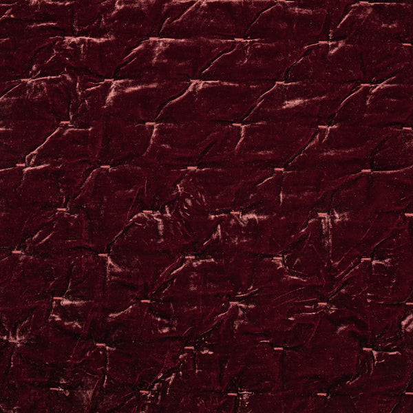 Hiend Accents Stella Faux Silk Velvet Quilt - Luxurious Elegance For Your Bedroom In Exquisite Colors And Comfort Garnet Red Face, 70% Rayon,30% Nylon,Lining, 100% Cotton Fb6700-kg-rd