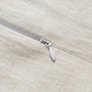 Hiend Accents 100% French Flax Linen Euro Sham – Luxurious Softness, Timeless Elegance, And Breathable Comfort For Any Style Natural Face And Back, 100% Linen Fb7100es-os-nt