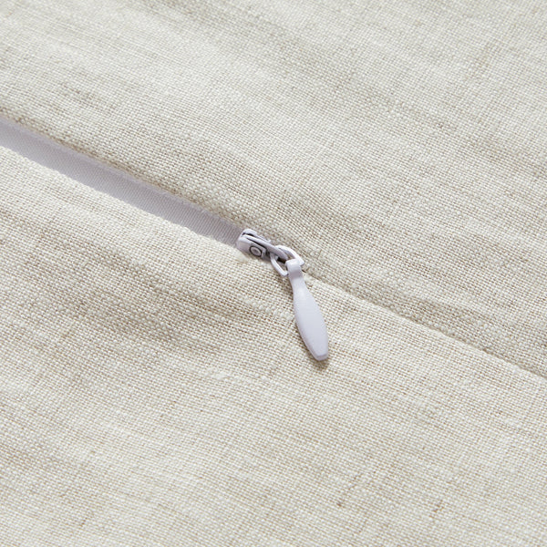 Hiend Accents 100% French Flax Linen Euro Sham – Luxurious Softness, Timeless Elegance, And Breathable Comfort For Any Style Natural Face And Back, 100% Linen Fb7100es-os-nt