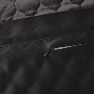 Hiend Accents High Shine Satin Quatrefoil Quilt Pillow Sham Set - Luxurious Elegance For Your Bedroom Decor Espresso Face, 52% Viscose,48% Polyester,Back, 100% Polyester,Fill, 100% Polyester Fb7135ps-ss-ep