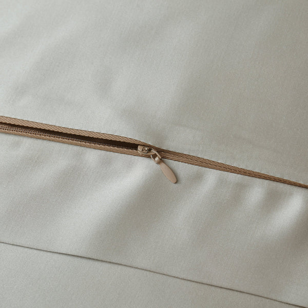 Hiend Accents High Shine Satin Euro Sham - Luxurious Bedding Accent With Soft Texture And Elegant Flanged Edges Champagne Face And Back, 52% Viscose,48% Polyester Fb7136es-os-cn