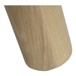 Moe's Home Milo Dining Table: Sustainable Oak Design With Rounded Edges And Exquisite Craftsmanship For Comfort Natural Fsc Certified Solid Oak Tabletop Edge & Base,Fsc Certified Oak Veneer Tabletop Fc-1002-24-0