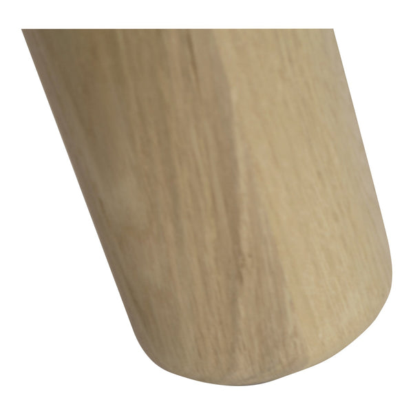 Moe's Home Milo Dining Table: Sustainable Oak Design With Rounded Edges And Exquisite Craftsmanship For Comfort Natural Fsc Certified Solid Oak Tabletop Edge & Base,Fsc Certified Oak Veneer Tabletop Fc-1002-24-0