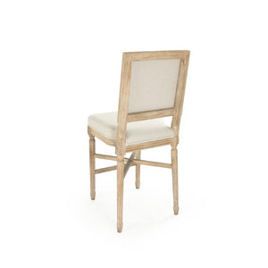Zentique Louis Counter Stool — Solid Oak Frame with Linen Upholstery, Ergonomic Comfort & Timeless Style W16.5 x H42.5 x D18.5 FC010-35 Counter E272 A003